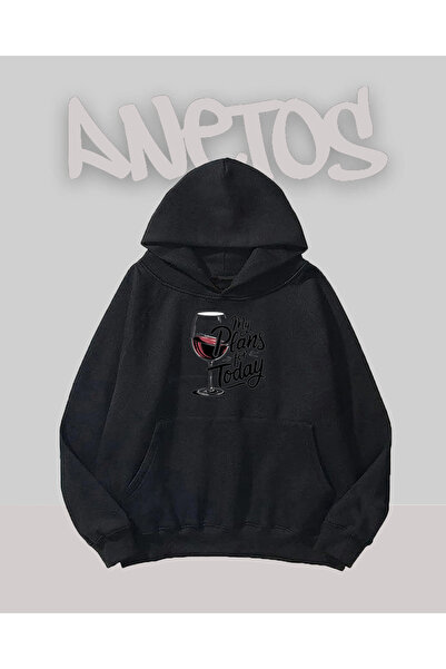 Anetos Sarap Design Black Front cu imprimeu Swea tricou