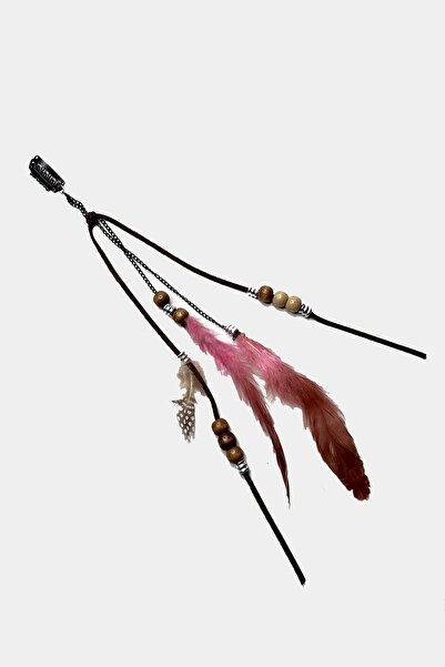 New Obsessions Lanț de păr boem cu pene Rasta