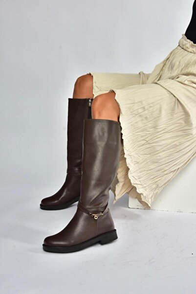 Fox Shoes V726717109 Καφέ Κλασικές Γυναικείες Μπότες