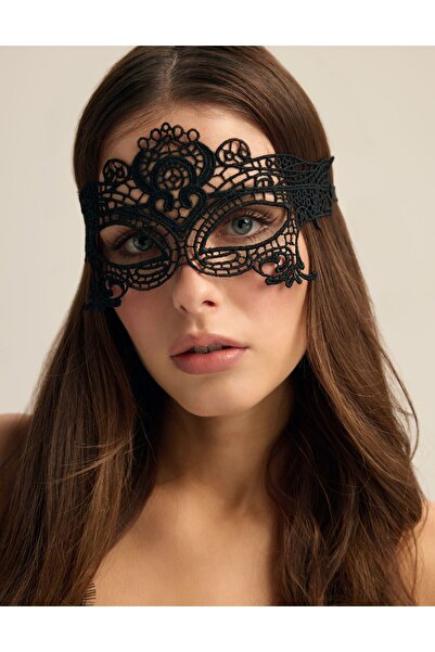 ESOTIQ Mască de ochi sexy pentru femei, din dantelă cu panglici, accesoriu er...