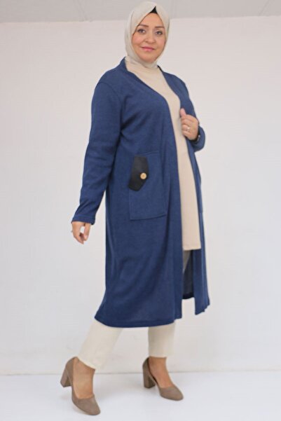 Eslina 53035 Jachetă Mir cu buzunare de mărime mare - Indigo