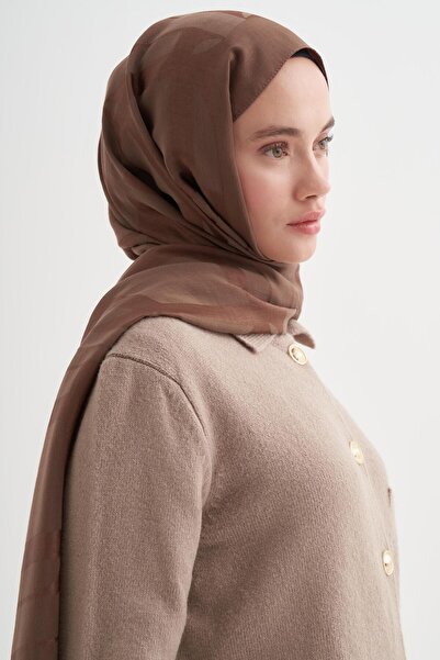 carell Geometric Pattern Liora Cotton Shawl Earth