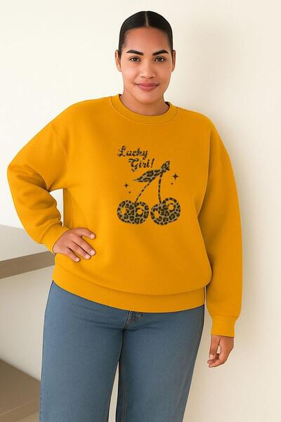 E-ROMA FATA FORTUNATA! SWEATSHIRT UNISEX MĂRIME MARE IMPRIMAT