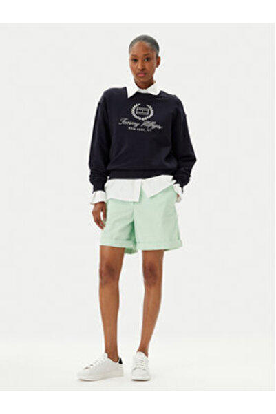 Tommy Hilfiger Women's Fabric shorts WW0WW42457 Green