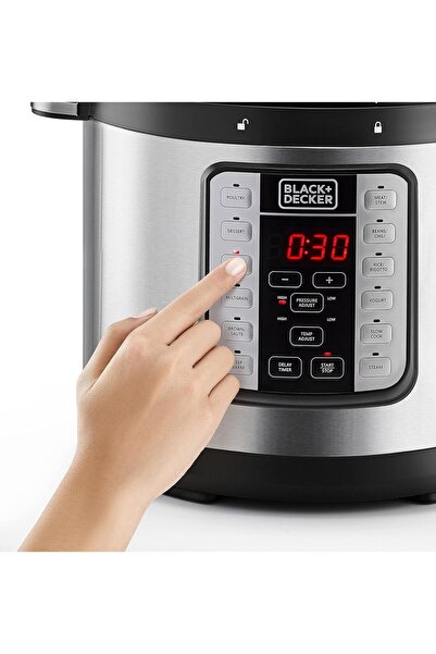 Blackdekor BLACK+DECKER EZ Smart Steam Pot 1000W 7-in-1 Multi-Cooker 6L (PCP1000-B5)