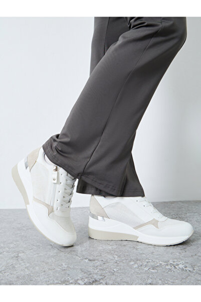 Styli Textured Zip Detail Sneakers