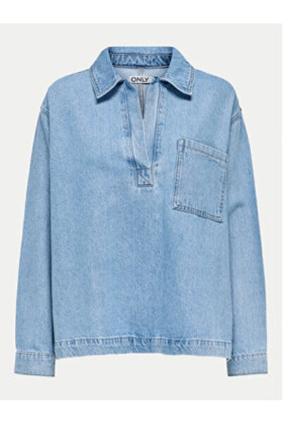 ONLY Women's Denim shirt 15347086 Blue
