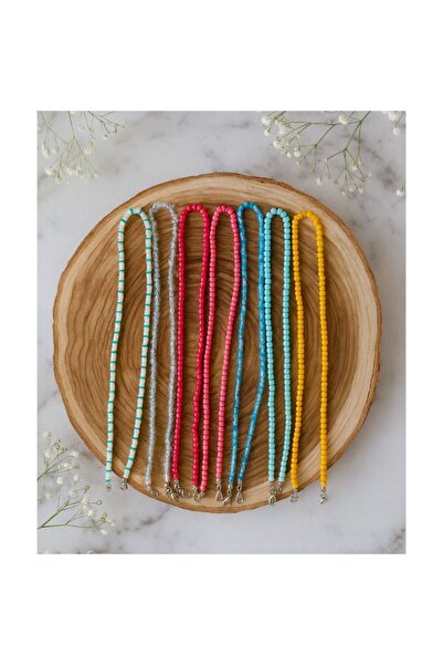 Tanem Mall Colorful Bead Necklace Set Handmade, Minimalist Design, Summer Sty...