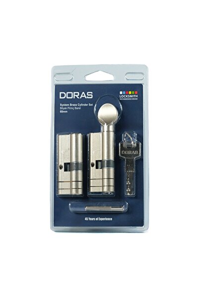 Doras 68MM TUZAKLI ALT-ÜST BAREL SETİ BİLYALI ANAHTARLI