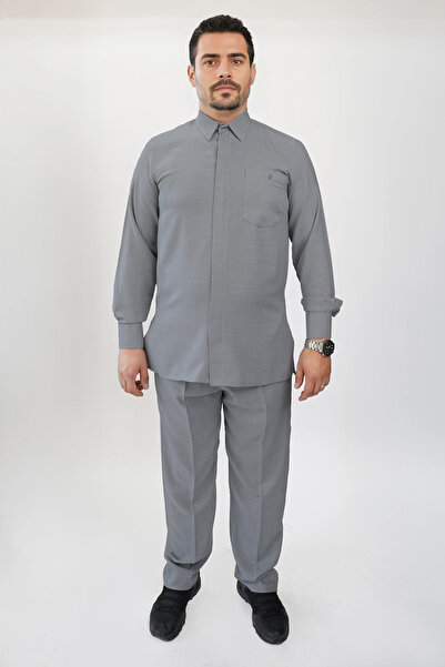 Hurma Kervanı Keten Fermuarlı Erkek Takımı Terletmeyen Hafif ve Rahat Model H...