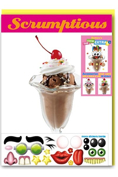 Santoro Funny greeting card Little Extra Ice Cream