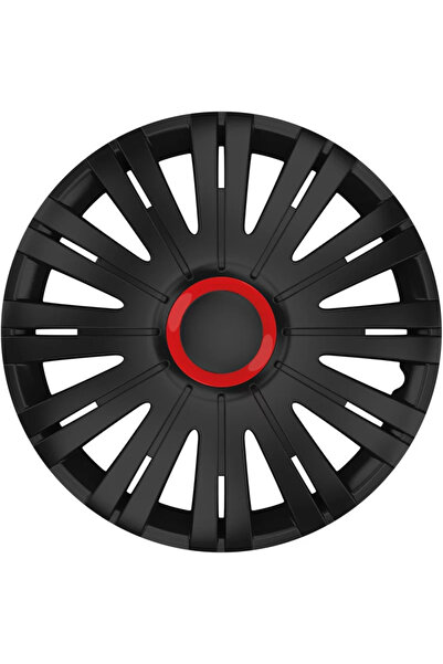 Cridem Set capace roti auto Active RR 4buc - Negru/Rosu - 16''