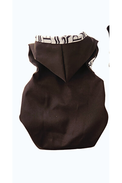 atelyu ملابس للقطط والكلاب، معطف واق من المطر أسود اللون