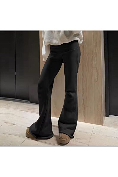 Gofeel İspanyol Paça Flare Fit Tayt Pantolon Normal Bel