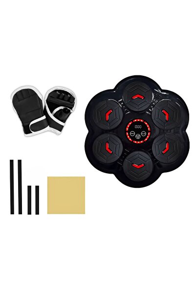 KESNUP Σετ στόχων γροθιάς πυγμαχίας και ζευγάρι γάντια, αξεσουάρ τοποθέτησης, κόκκινο / μαύρο