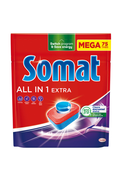 Somat Detergent pentru masina de spalat vase All in One Extra, 75 spalari