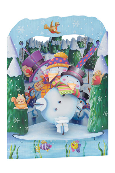 Santoro Felicitare 3D Swing Cards Om de zapada