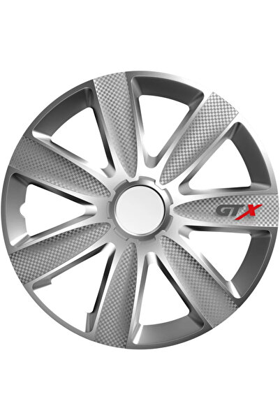 Cridem Set capace roti auto GTX Carbon 4buc - Argintiu - 14''