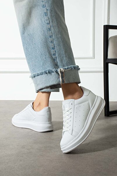 NAVİSHOES حذاء رياضي أبيض للجنسين برباط 156NAV