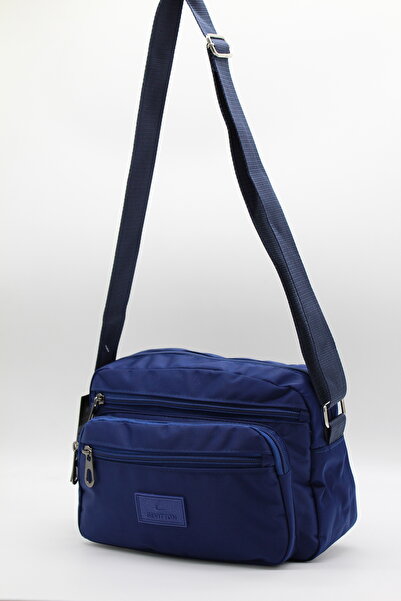 Bevitton Geantă de umăr pentru femei din material textil rezistent la apă Geantă de tip crossbody bleumarin