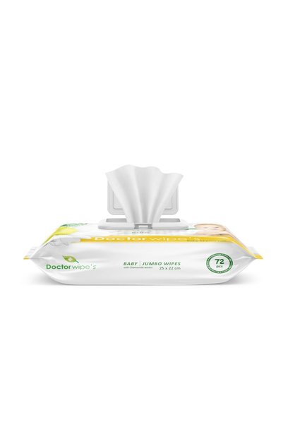 DOCTOR WIPES Servetele umede cu lavanda pentru bebelusi, Jumbo Pack, 72 bucati
