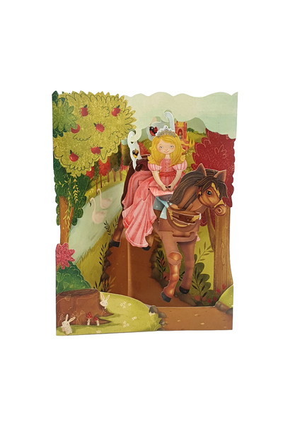 Santoro 3D Swing Cards Greeting Card Princess on Horse