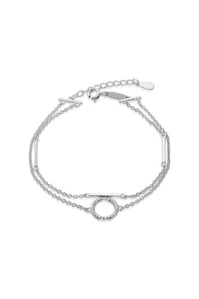 Hinari Brățară delicată din argint 925 cu model ritmic