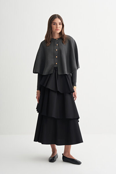 VESNA Pelerinli Triko Hırka