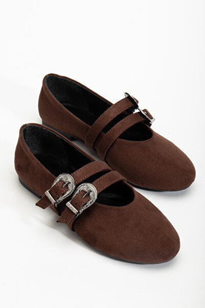 Atelier Lakonia Acı Kahve Süet Kadın Babet