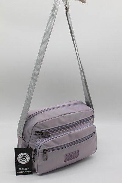 Bevitton Geantă de umăr pentru femei din material textil rezistent la apă Geantă crossbody lavandă