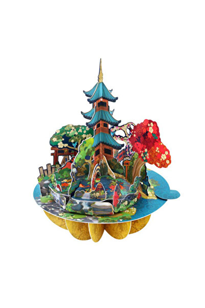 Santoro Felicitare 3D Pirouettes Gradina Japoneza