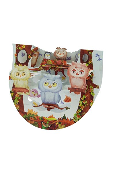 Santoro Felicitare 3D PopnRock Bufnite in copac