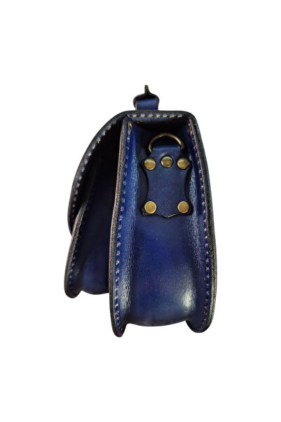 MelAlp Kadın Hakiki Deri El Omuz Çantası El İşçiliği Hanmade