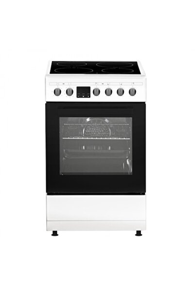 Samus Aragaz electric SM564VTE WHITE, 4 zone de gătit vitroceramice, 10 funcț...