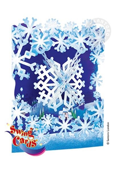 Santoro Felicitare 3D Swing Cards Fulg de zapada