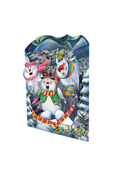 Santoro Felicitare 3D Swing Cards Oameni de zapada