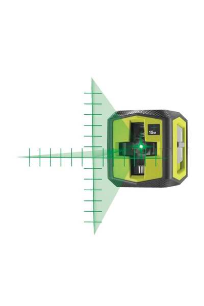 Ryobi RBCLLG2 Çapraz Lazer Metre Profesyonel Lazer Şakül 15 Metre Yeşil
