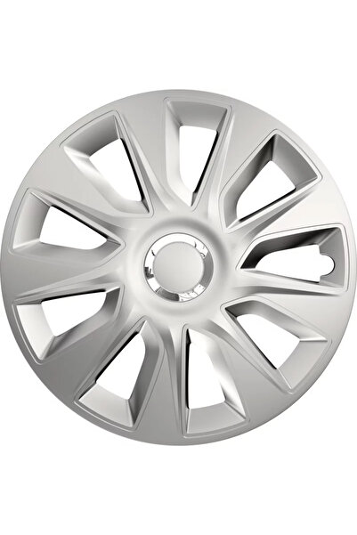 Cridem Set capace roti auto Stratos RC 4buc - Argintiu/Crom - 14''