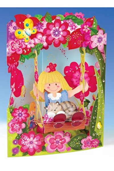 Santoro Felicitare 3D Swing Cards Papusa din carpa