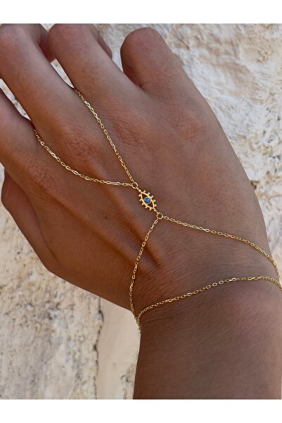 Sade Accessory Mavi Opal Taşlı Göz Şahmeran