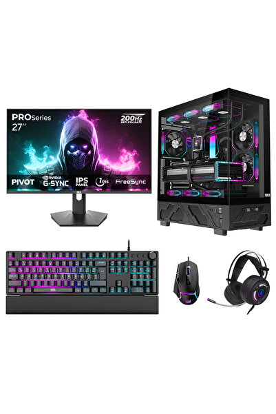 DRAGOS DRx7691 Ryzen 7 7700 32GB DDR5 1TB NVMe 8GB RTX5060 27 İnç 200Hz 1ms O...