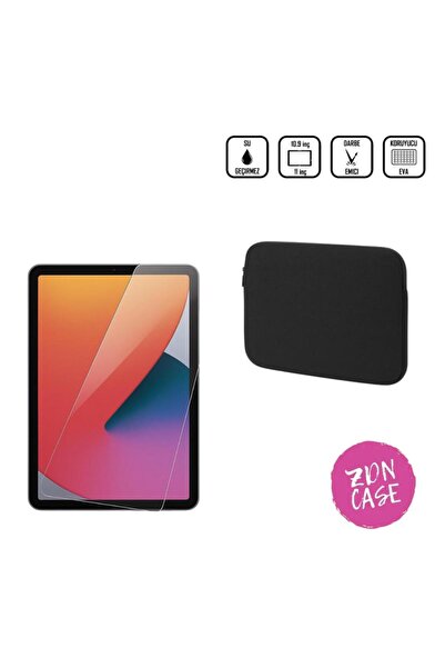 ZDN Case General Mobile E-Tab 20 10.1" Tablet Uyumlu Tablet Kılıfı Çantası ve Ekran Koruyucu