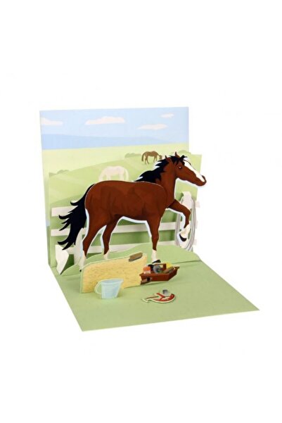 PopShots Felicitare 3D Cal de echitatie