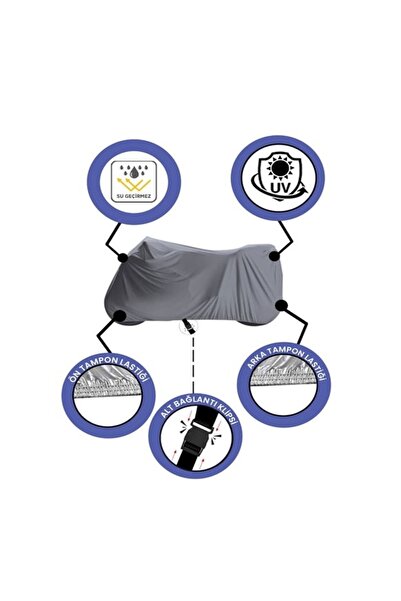 gaman Motorcycle Cover - Waterproof, Wind Sun Protection, Suitable for 4 Seasons, Easy Storage Bag