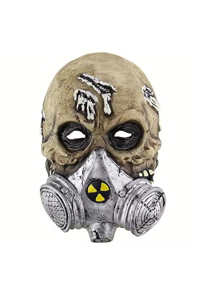 Zherqon Mască de schelet horror cu echipament de protecție biochimică