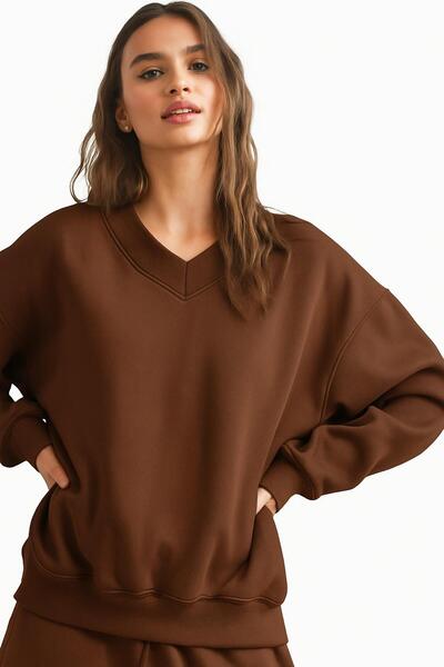 BENROMA UNISEKS SWEATSHIRT SA V-IZREZOM