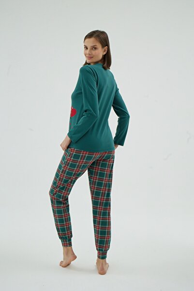 Sevim 17083 KADIN BASKILI PİJAMA TAKIM