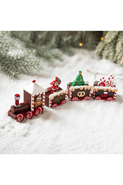 Flippy Χριστουγεννιάτικη Διακόσμηση Βαμμένο Τρενάκι, Flippy, Ξύλινο 20 εκ., Σκούρο Καφέ