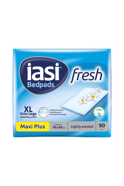 Iasi Paturica impermeabila parfumata pentru pat Maxi Fresh, 60x90 cm, 90 bucati