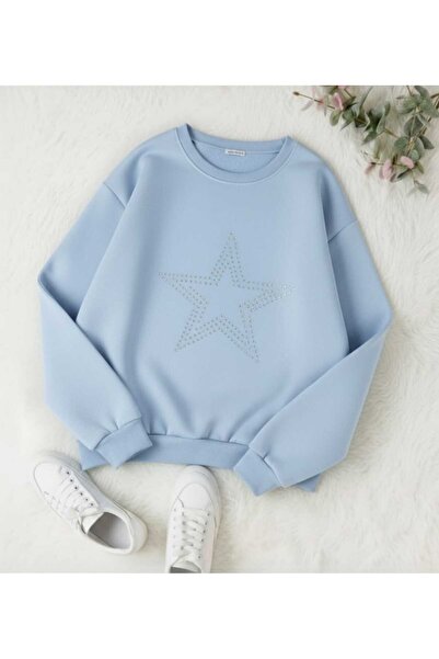 blackbonds سويت شيرت مطبوع عليه حجر ستار ستروك للجنسين